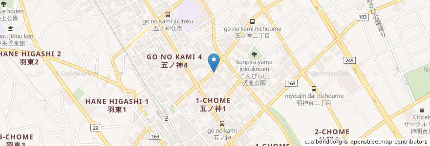 Mapa de ubicacion de ゆず薬局 en Japonya, 東京都, 羽村市.
