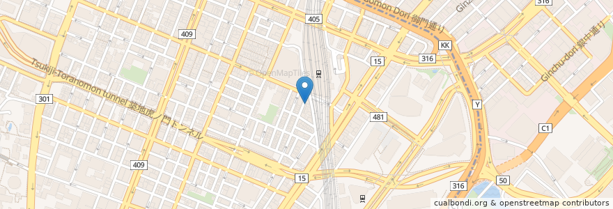 Mapa de ubicacion de 玲玲家園菜 en Jepun, 東京都, 港区.