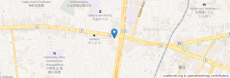 Mapa de ubicacion de ドトールコーヒーショップ en Jepun, 東京都, 中野区.