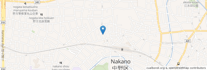 Mapa de ubicacion de ドトールコーヒーショップ en Japan, 東京都, 中野区.