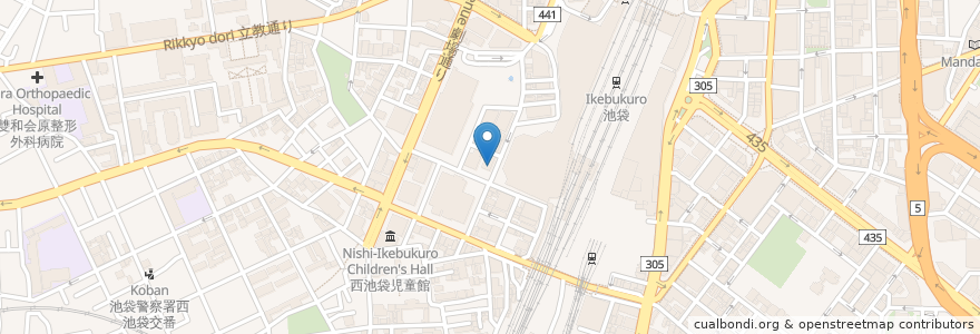 Mapa de ubicacion de ドトールコーヒーショップ en 日本, 東京都, 豊島区.
