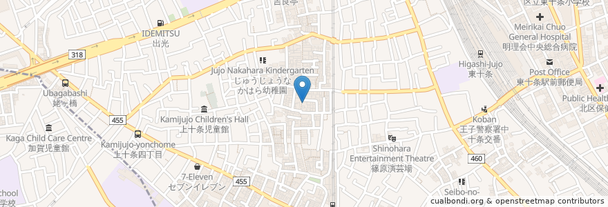 Mapa de ubicacion de ドトール en 일본, 도쿄도, 北区.