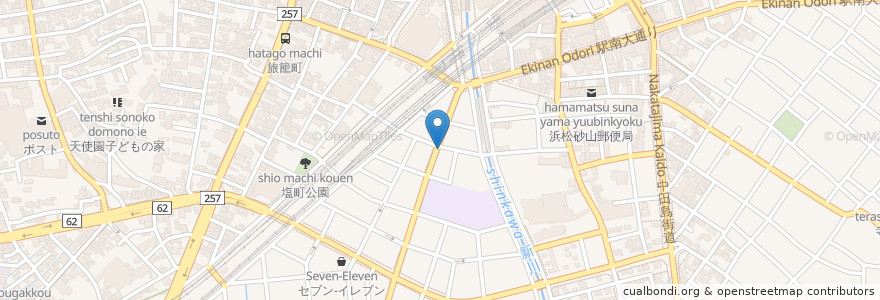 Mapa de ubicacion de 創作フレンチ マリポーサ en Japan, 静岡県, 浜松市, 中区.