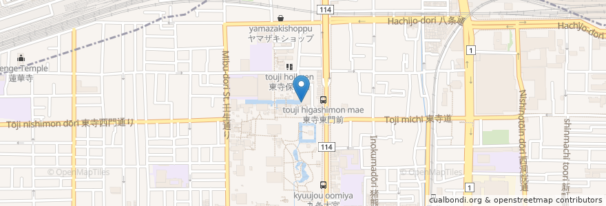 Mapa de ubicacion de やまぶき en ژاپن, 京都府, 京都市, 下京区.