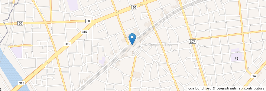 Mapa de ubicacion de ドトールコーヒーショップ en 日本, 东京都/東京都, 江戸川区.