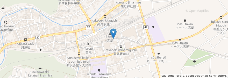 Mapa de ubicacion de ドトールコーヒーショップ en Giappone, Tokyo, 八王子市.