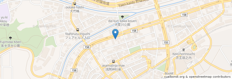 Mapa de ubicacion de ドトールコーヒーショップ en Japan, 東京都, 八王子市.