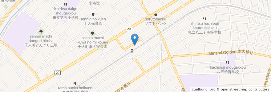 Mapa de ubicacion de ドトールコーヒーショップ en Jepun, 東京都, 八王子市.