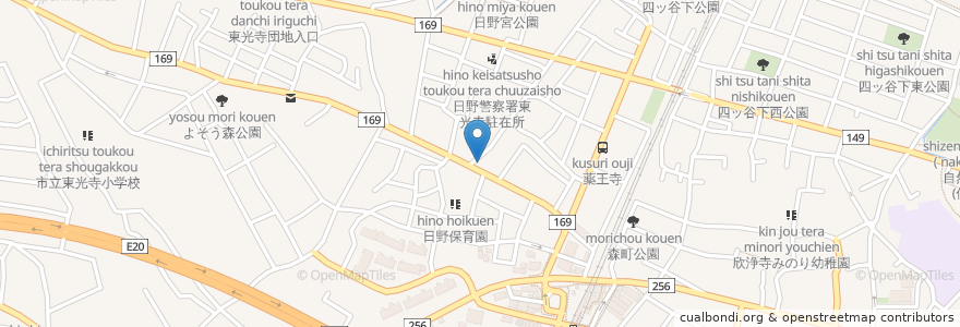 Mapa de ubicacion de タイムズ en 日本, 东京都/東京都, 日野市.