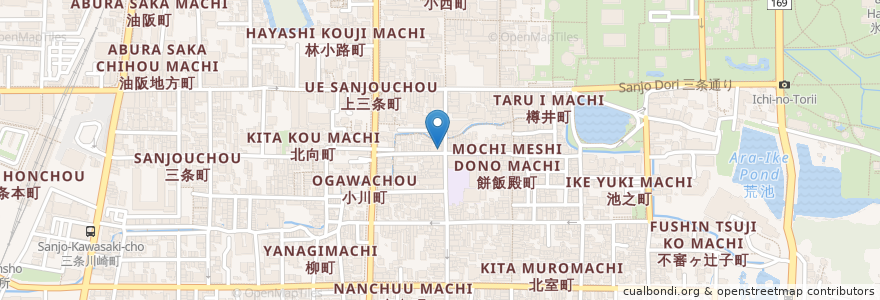 Mapa de ubicacion de apa apa cafe en 日本, 奈良県, 奈良市.
