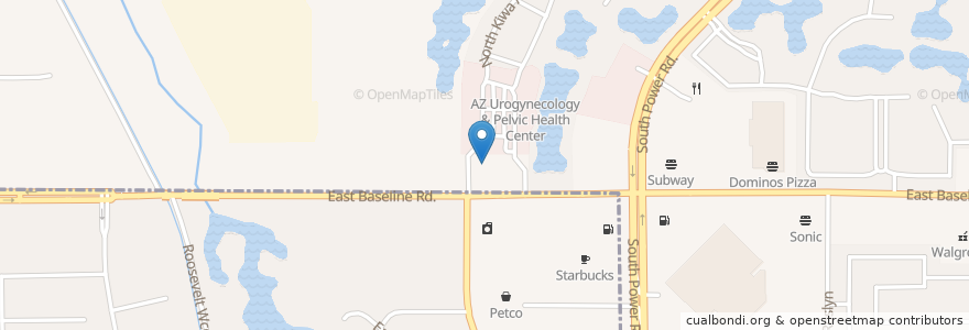 Mapa de ubicacion de BodyWorkz en ایالات متحده آمریکا, آریزونا, Maricopa County, Mesa.