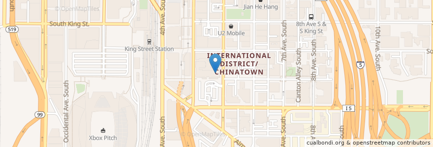 Mapa de ubicacion de Chase ATM en États-Unis D'Amérique, Washington, King County, Seattle.