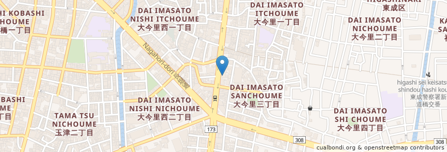 Mapa de ubicacion de よつ葉クリニック en Giappone, Prefettura Di Osaka, 大阪市, 東成区.
