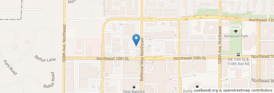 Mapa de ubicacion de KeyBank en 美利坚合众国/美利堅合眾國, 华盛顿州 / 華盛頓州, King County, Bellevue.