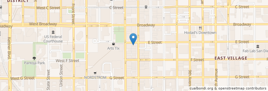 Mapa de ubicacion de Star Club en Stati Uniti D'America, California, San Diego County, San Diego.