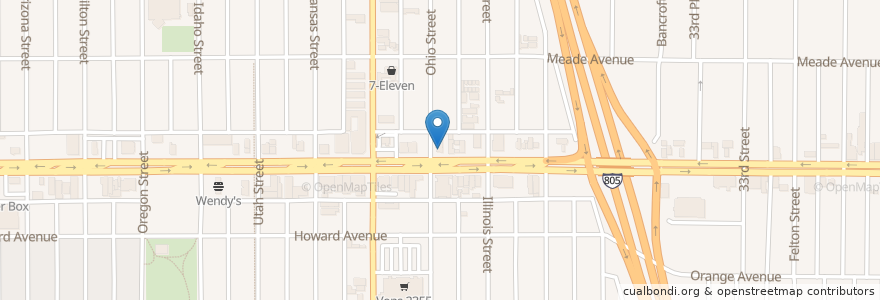 Mapa de ubicacion de JuneShine en 美利坚合众国/美利堅合眾國, 加利福尼亚州/加利福尼亞州, San Diego County, San Diego.