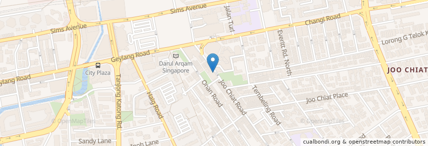 Mapa de ubicacion de Kampong Cafe en Singapour, Southeast.