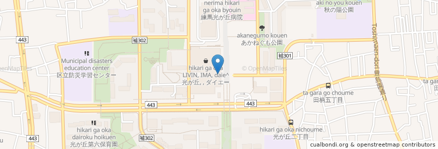 Mapa de ubicacion de サンマルクカフェ en 日本, 东京都/東京都, 練馬区.