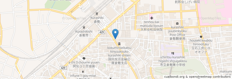 Mapa de ubicacion de 宮本むなし en ژاپن, 岡山県, 倉敷市.