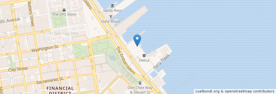 Mapa de ubicacion de Hog Island Oyster Company en Verenigde Staten, Californië, San Francisco, San Francisco.