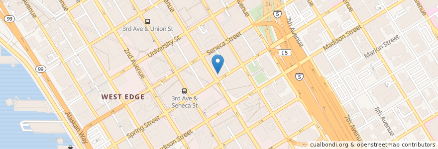 Mapa de ubicacion de Vovito en Amerika Birleşik Devletleri, Vaşington, King County, Seattle.