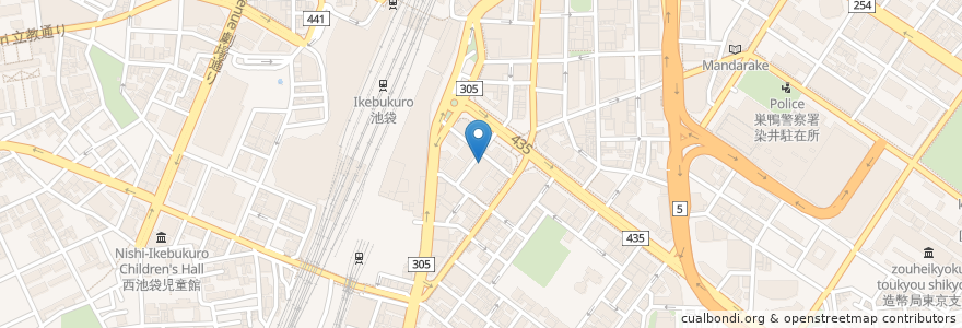 Mapa de ubicacion de サンマルクカフェ en Jepun, 東京都, 豊島区.