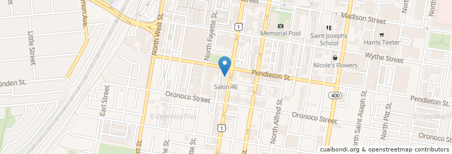 Mapa de ubicacion de Braddock Dental en Amerika Birleşik Devletleri, Virjinya, Alexandria.
