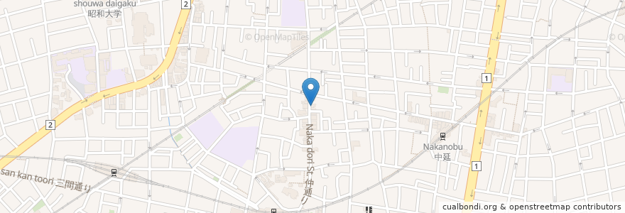 Mapa de ubicacion de 野平医院 en Japan, Tokio, 品川区.