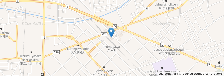 Mapa de ubicacion de サンマルクカフェ en Япония, Токио, Хигасимураяма.