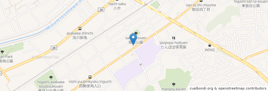 Mapa de ubicacion de ガスト en ژاپن, 東京都, 八王子市.