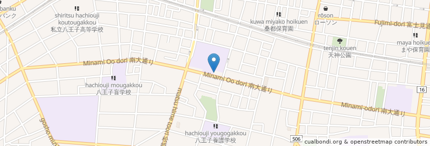 Mapa de ubicacion de タイムズ en Giappone, Tokyo, 八王子市.