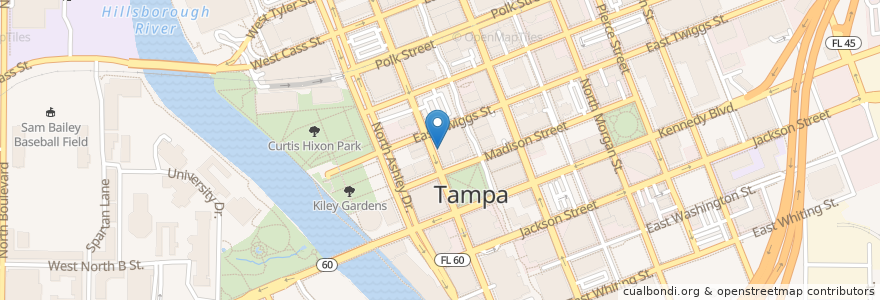 Mapa de ubicacion de Spain Restaurant & Toma Bar en Vereinigte Staaten Von Amerika, Florida, Hillsborough County, Tampa.