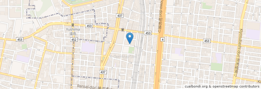 Mapa de ubicacion de サンマルクカフェ en Jepun, 東京都, 台東区.