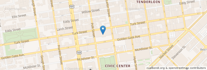 Mapa de ubicacion de Cafe 450 Eurest Dining en 미국, 캘리포니아주, 샌프란시스코, 샌프란시스코.