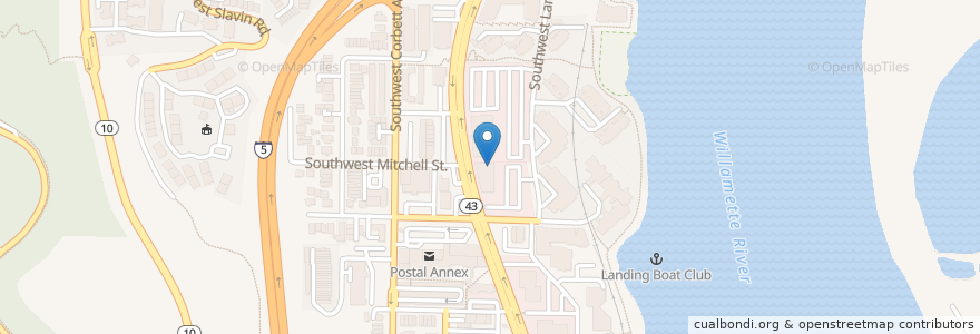 Mapa de ubicacion de Brian Goff en Amerika Syarikat, Oregon, Portland, Multnomah County.