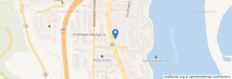Mapa de ubicacion de Vicki Bruno en Amerika Syarikat, Oregon, Portland, Multnomah County.