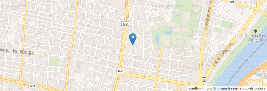Mapa de ubicacion de サンマルクカフェ en 日本, 东京都/東京都, 台東区.