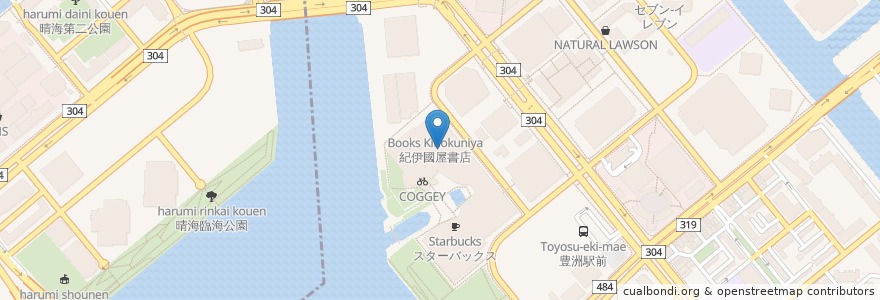 Mapa de ubicacion de サンマルクカフェ en Giappone, Tokyo, 江東区.
