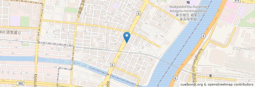 Mapa de ubicacion de カフェ・ベローチェ en Japan, Tokio, 台東区.