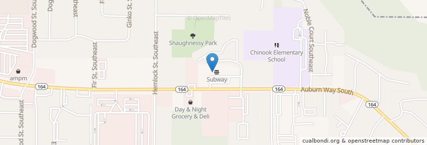 Mapa de ubicacion de Home Burgers & Shakes en アメリカ合衆国, ワシントン州, Auburn, King County.