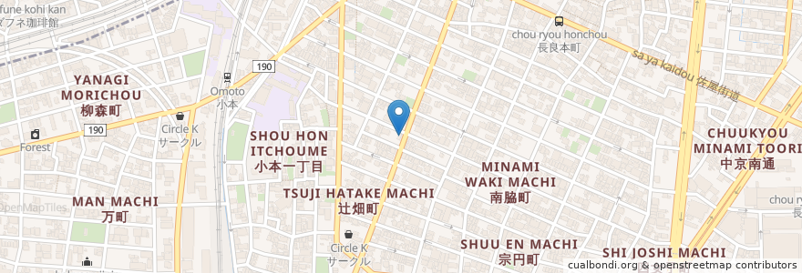 Mapa de ubicacion de みつばち亭 en Japan, Aichi Prefecture, Nagoya, Nakagawa Ward.