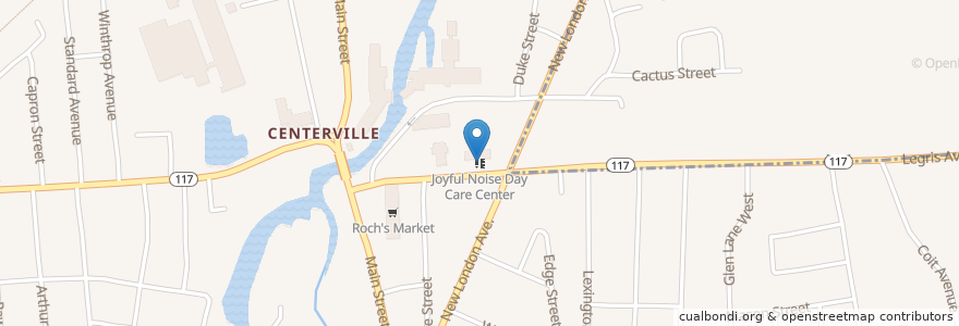 Mapa de ubicacion de Joyful Noise Day Care Center en Estados Unidos Da América, Rhode Island, Kent County, West Warwick.