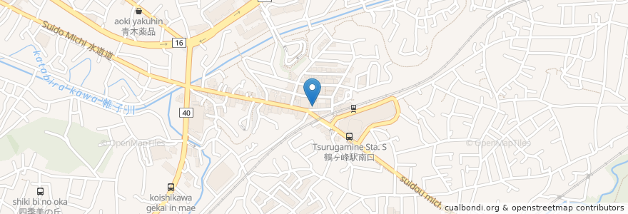 Mapa de ubicacion de 日高屋 en 日本, 神奈川縣, 横滨市, 旭区.