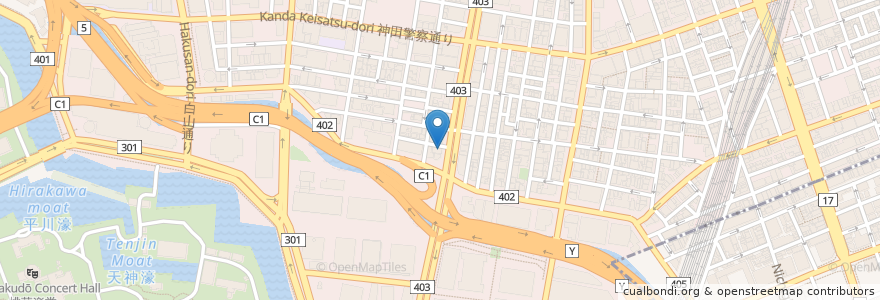 Mapa de ubicacion de カフェ・ベローチェ en 日本, 東京都, 千代田区.