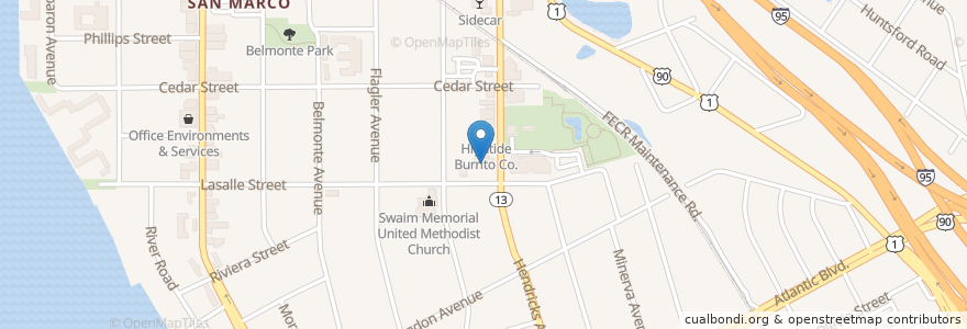 Mapa de ubicacion de Stan's Sandwiches & Grill en Amerika Birleşik Devletleri, Florida, Duval County, Jacksonville.