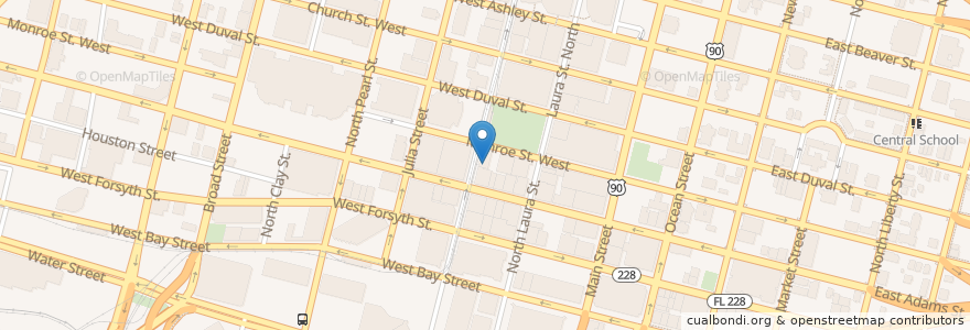 Mapa de ubicacion de Desert Rider Sandwich Shop en Vereinigte Staaten Von Amerika, Florida, Duval County, Jacksonville.
