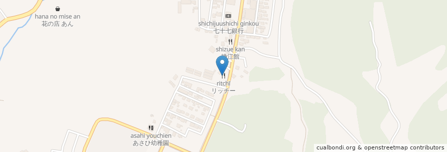 Mapa de ubicacion de リッチー en Japonya, 宮城県, 本吉郡, 南三陸町.