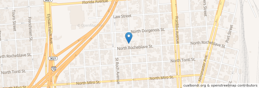 Mapa de ubicacion de Mrs Js Little Angels Day Care Center en Verenigde Staten, Louisiana, Orleans Parish, New Orleans.