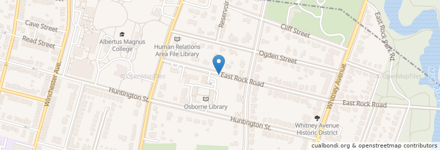 Mapa de ubicacion de Slate Library en Соединённые Штаты Америки, Коннектикут, New Haven County, New Haven.