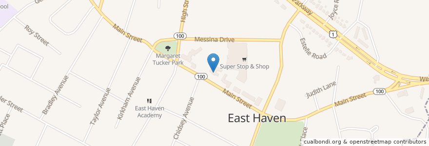 Mapa de ubicacion de Hagaman Memorial Library en الولايات المتّحدة الأمريكيّة, كونيتيكت, New Haven County, East Haven.